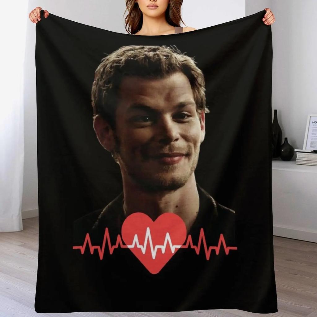 Klaus Mikaelson Throw Blanket Cozy Throw Blanket Birthday Gift for Him Her