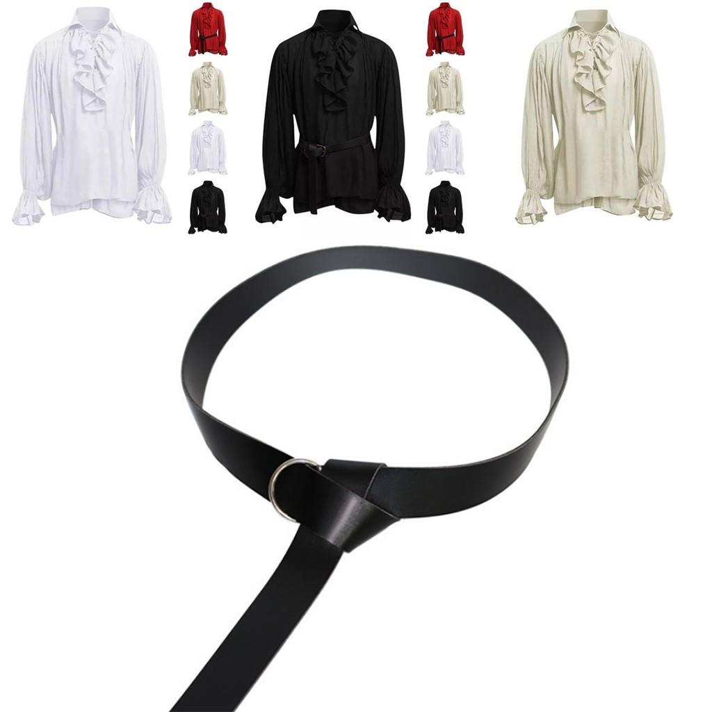 Classic Men Medieval Renaissance Pirate Shirt With Long Sleeve Stylish Design