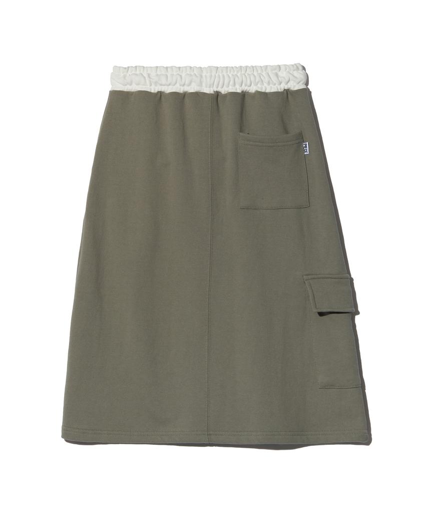 PEACE MAKER Official Cargo Midi Skirt (Olive)