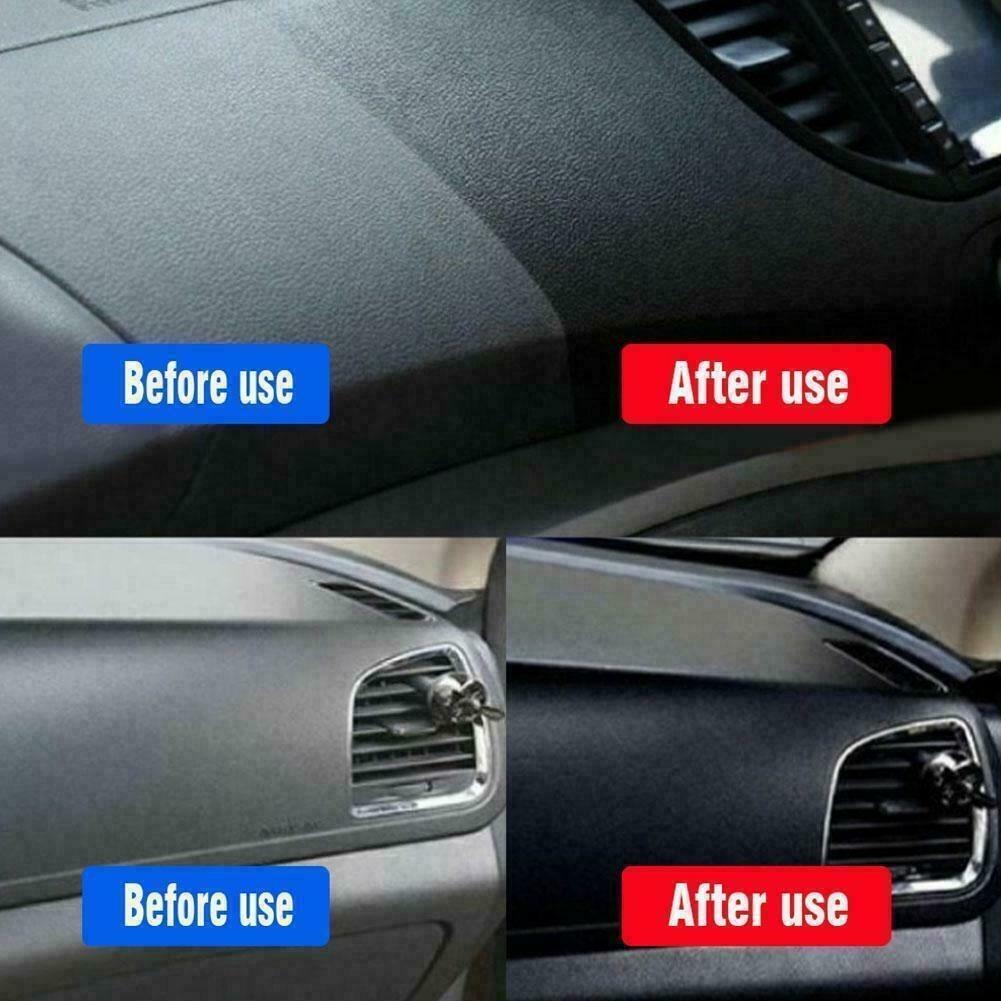 Plastic Restorer for Cars Car Interior Dashboard Trim Detailer Polish Revive Faded Plastic Rubber Vinyl Bumper Trim Renovation Coating Care Protectant