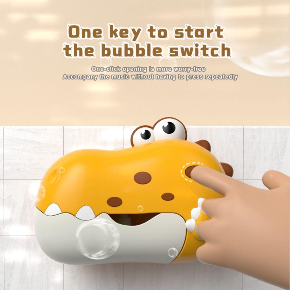 

Electric Bath Bubble Maker Dinosaur Shape Bathtub Bubble Machine Blower Bubble Machine Bathing червоний