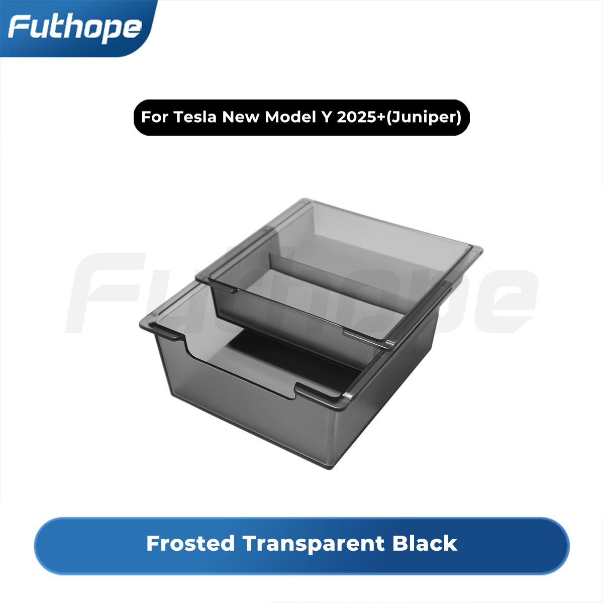 

Futhope double-layer storage box for Tesla new model Y 2025 Juniper central control storage layered structure large space
