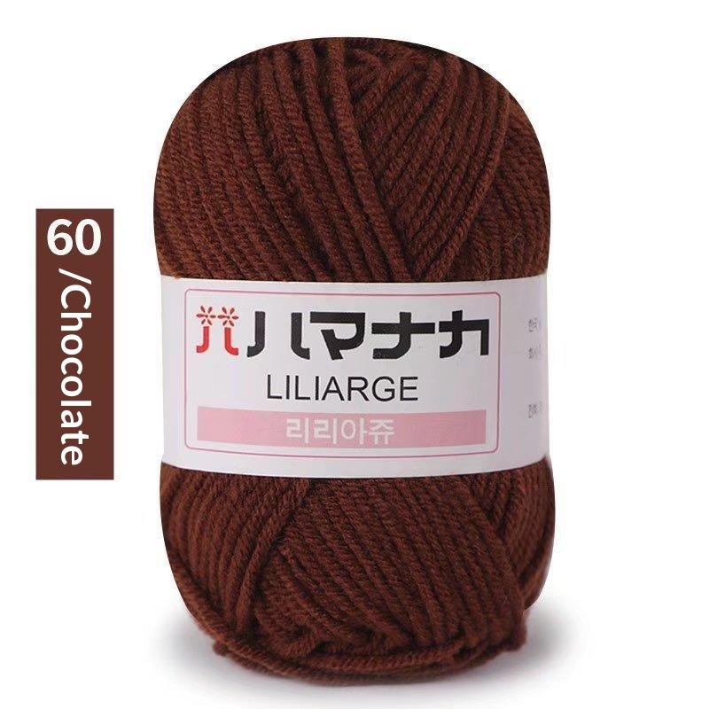 4Pcs Diy Baby Milk Sweet Soft Cotton Knitting Wool Yarn Thick Fiber Velvet Yarn Hand Knitting Wool Crochet Yarn For Diy Sweater