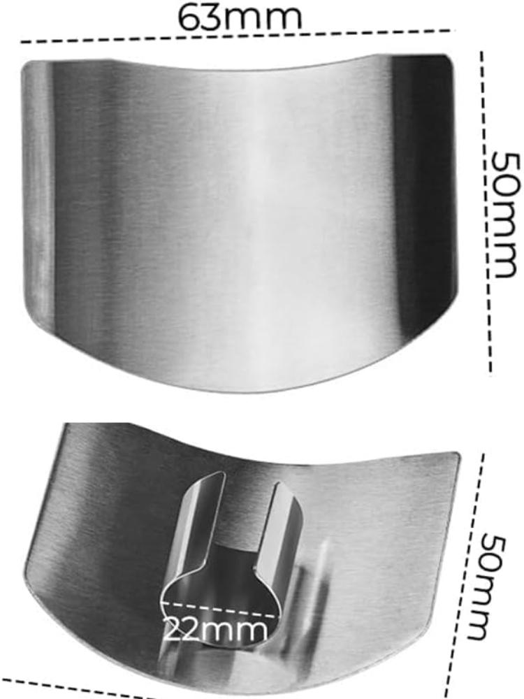Stainless Steel Finger Guard, 2PCS Finger Protector Finger Guard For Cutting Kitchen Tool Protector Avoid Hurting When Cutting In Kitchens
