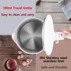 500ML Fast electric kettle household kettle double-layer automatic power-off stainless steel anti-dry kettle kitchen kettle