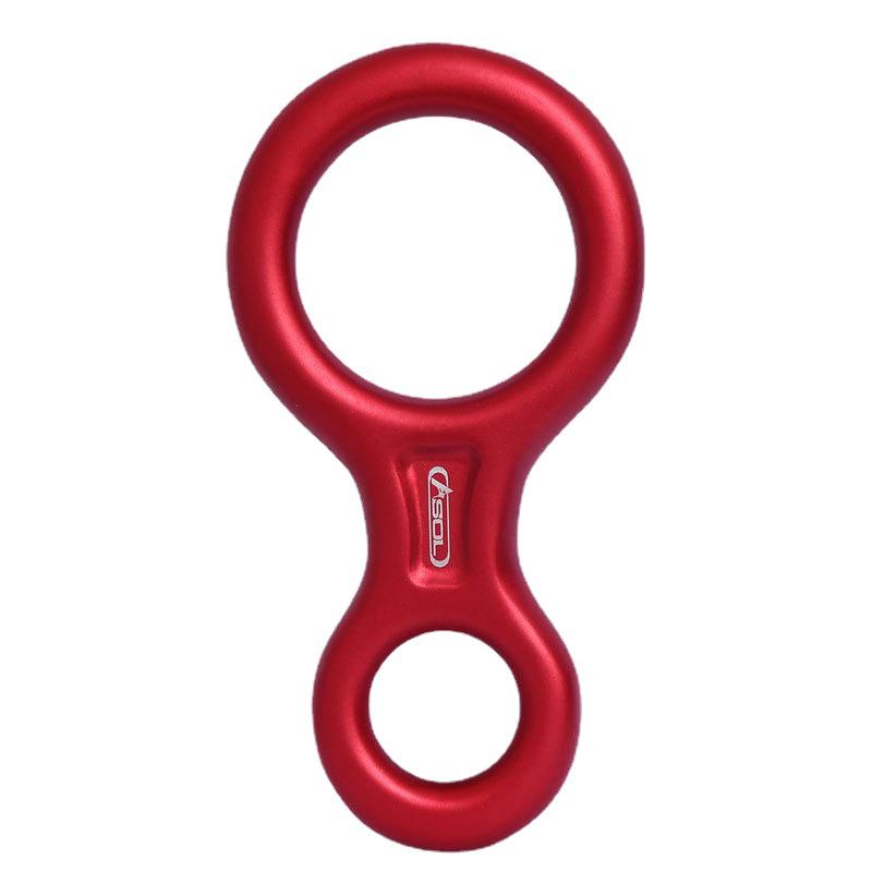 Aluminum Alloy Figure 8 Descender Belay Device - Lightweight & Durable for Fast Outdoor Descent