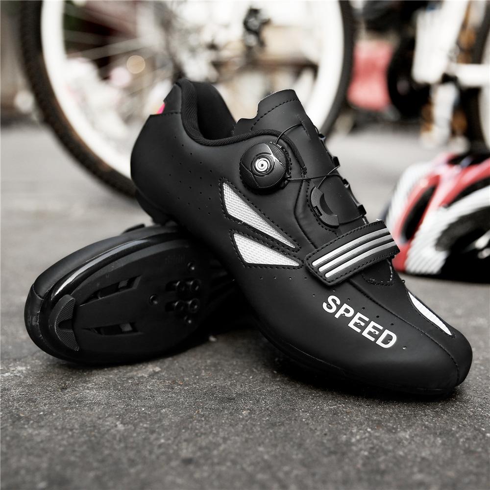 New outdoor road mountain lock shoes men and women with the same hard-soled sports cycling shoes lock-free cycling shoes