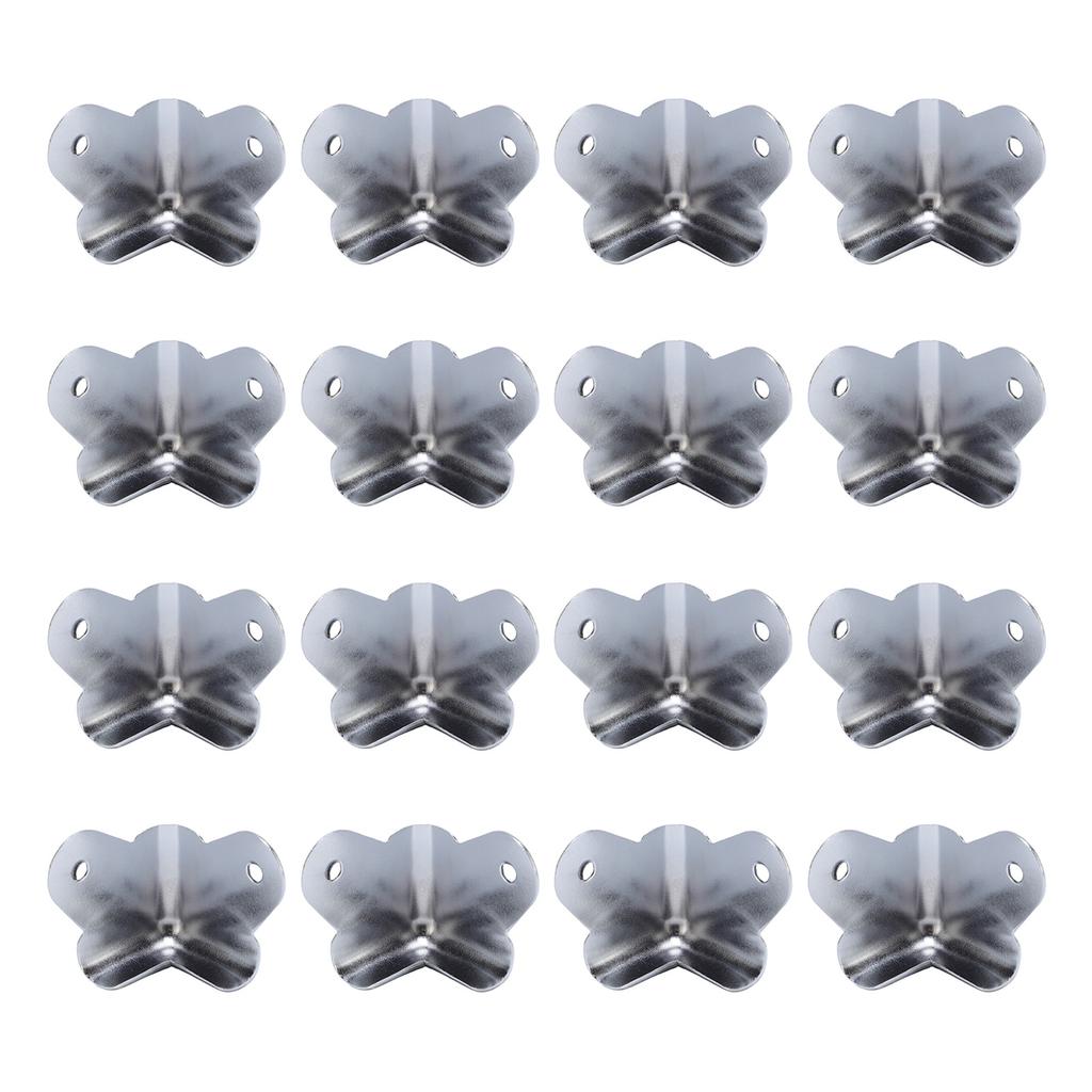 16 st Högtalarhörnskydd Järnvinkelhörnskydd Säkerhetsstötfångare för Högtalare Scenhögtalare