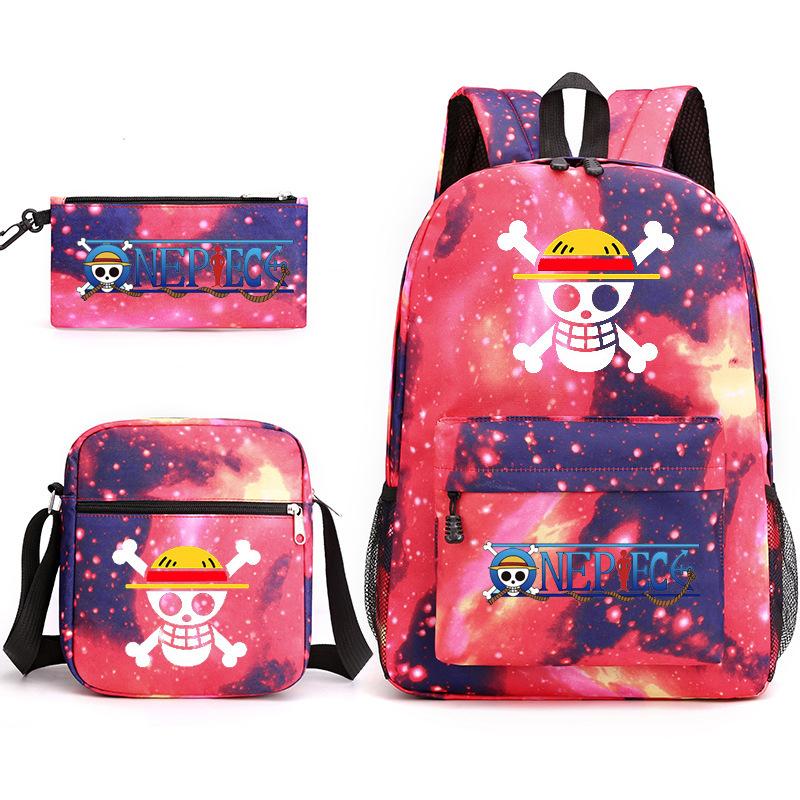 Backpack 3-Piece Set Boys And Girls Laptop Youth Schoolbag