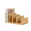 A74E-Cook Book Organizer Stand,4 Vertical Slots, For Kitchen Countertop,Book Holder& Binder Rack