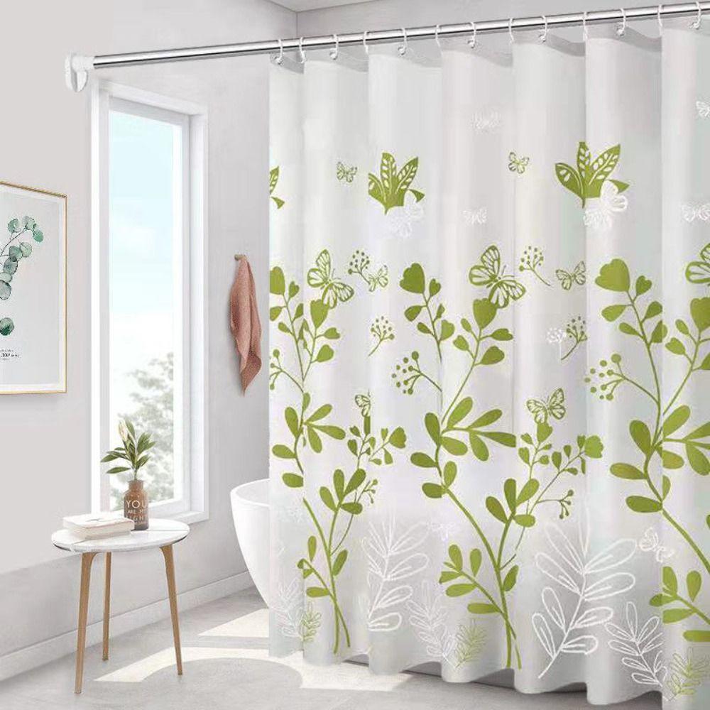 Waterproof Shower Curtains Opaque Partition Curtain Bathtub Curtains Bathroom Curtains  Bathroom