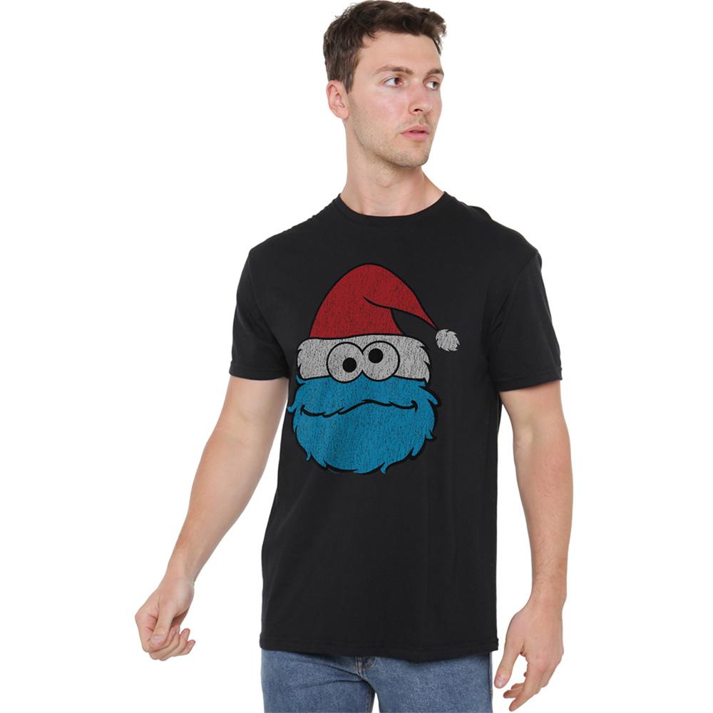 Sesame Street Unisex Adult Cookie Monster Christmas T-Shirt