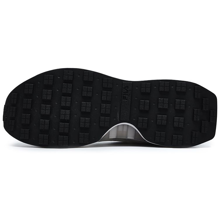 Fila Km Leather Nylon Suede Retro Fashion Durable Low Top Casual Shoes Men Sneakers Rain-Mist-Gray F12M233113FOH