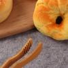 1/2/4Pcs Bamboo Food Tongs Reusable Wood Toaster Tongs Mini Straight Bend Tea Clip Bread Fruits Clamp Kitchen Teaware