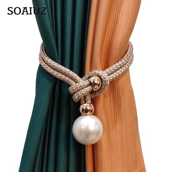 Drapery Holdback Nice-looking Fine Workmanship Reusable Ball Magnetic Curtain Buckle Holder for Bathroom