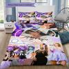 1PCS Ayliva Set Copripiumino Trapuntato con Fantasia a Tema Federa Decorazione per la Casa Regalo di Compleanno (1 * copripiumino + 2 * federa, senza nucleo)