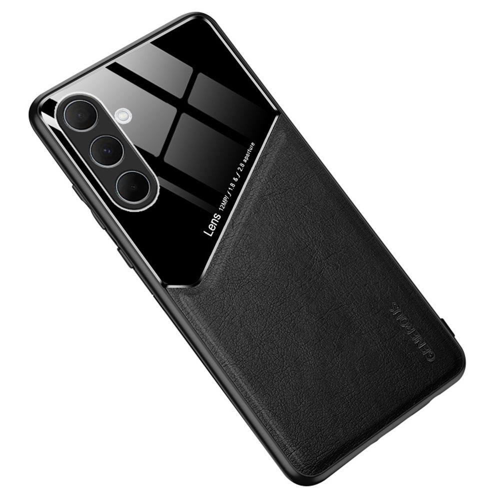 Pour Samsung Galaxy A56 5G Coque Revêtue de Cuir PC + TPU Couvercle Arrière de Téléphone