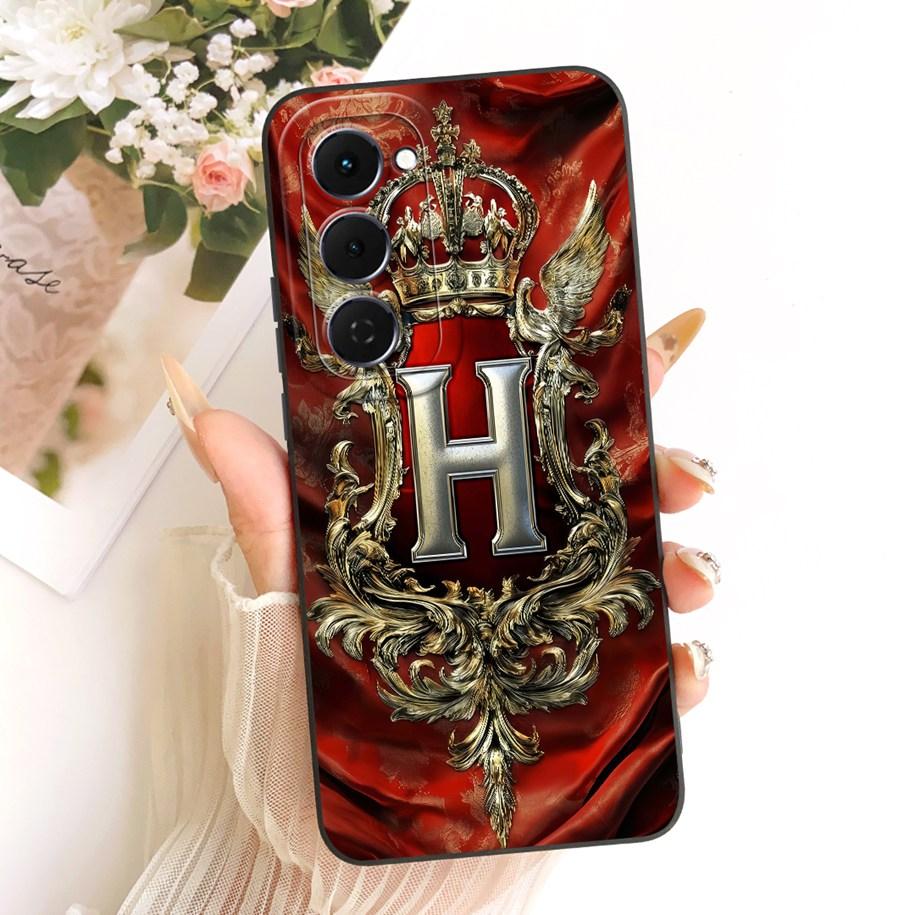 For Tecno Spark 40 Pro Plus Case KM7 Popular Crown Letter Couple Phone Cover on Tecno Spark 40 Pro KM6 Spark40 40C KM5 KM4k Capa