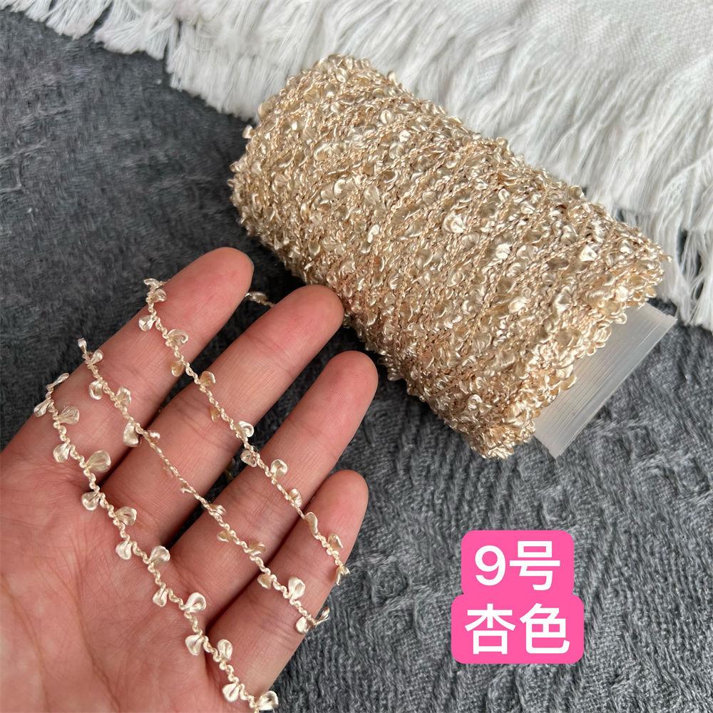 100G Glossy Ear Yarn, Bilateral Small Circles, Hand-mixed Wiring, Hand-woven Fancy Yarn DIY Knitting&Crocheting