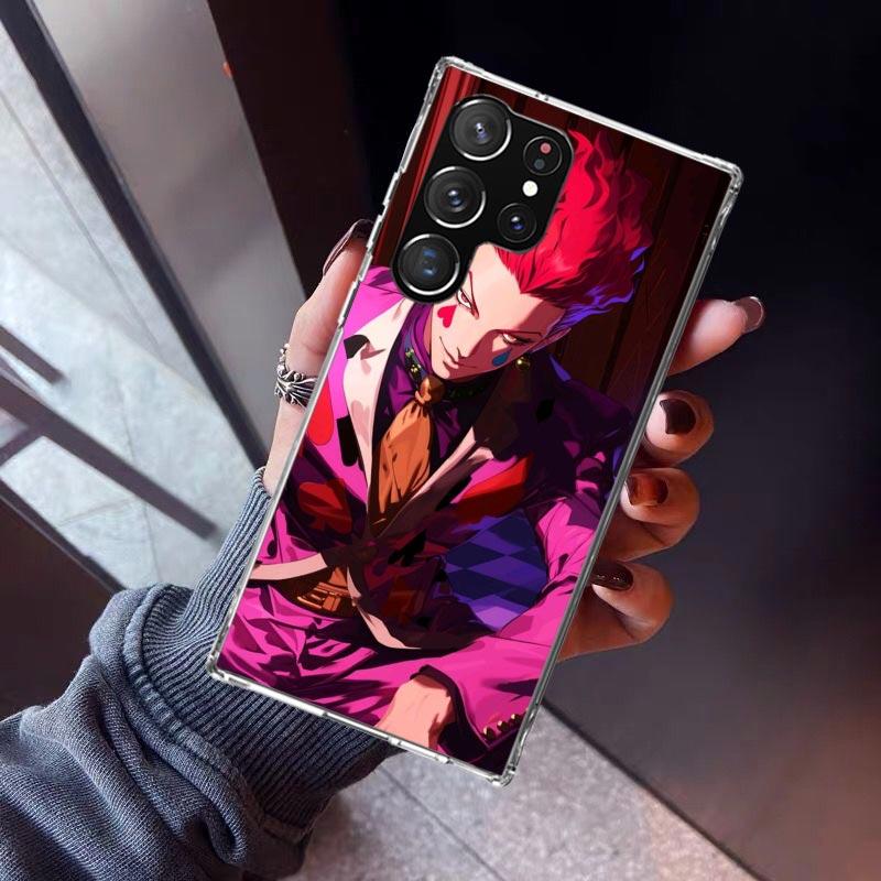 Huner X-Hunters Hisoka Phone Case For Samsung Galaxy S23 S24 S25 Edge S26 Ultra S22 + S21 Plus S20 FE Cover Silicone Print Shell