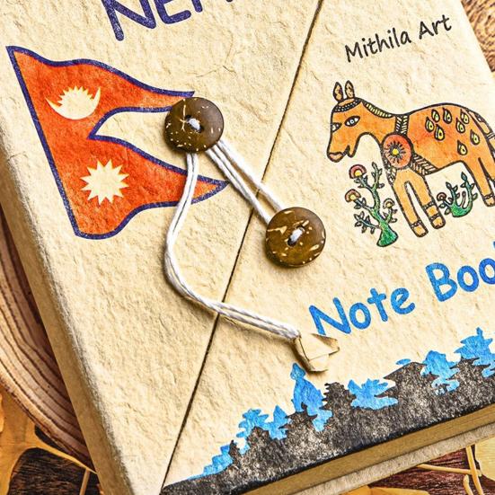 Scrapbook Photo Album Vintage Nepal Notebook DIY Memory Book for Wedding Anniversary Valentines Birthday Gifts