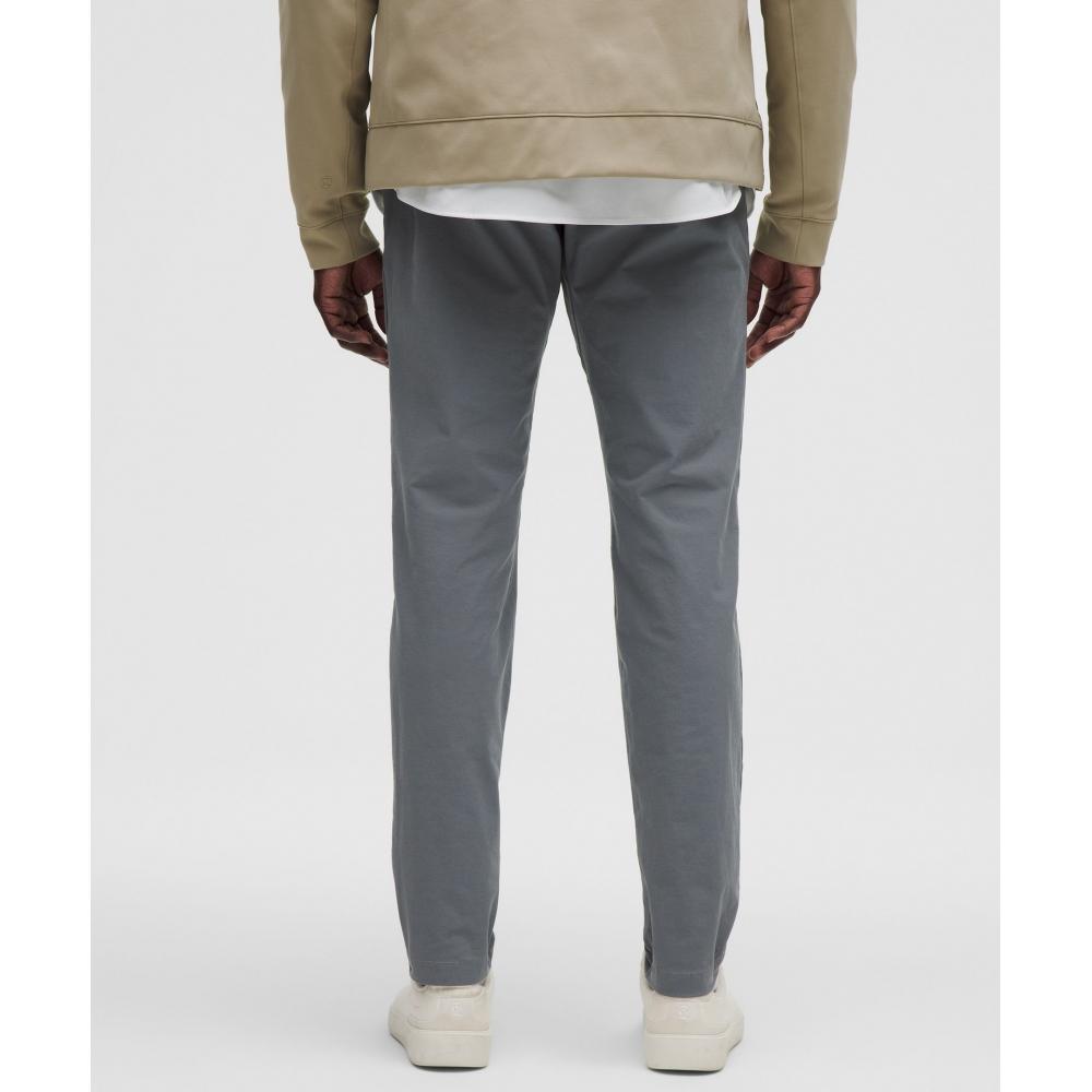 Lululemon Abc Slim Fit Trouser 30l  Stretch Cotton Versatwill Solar Grey