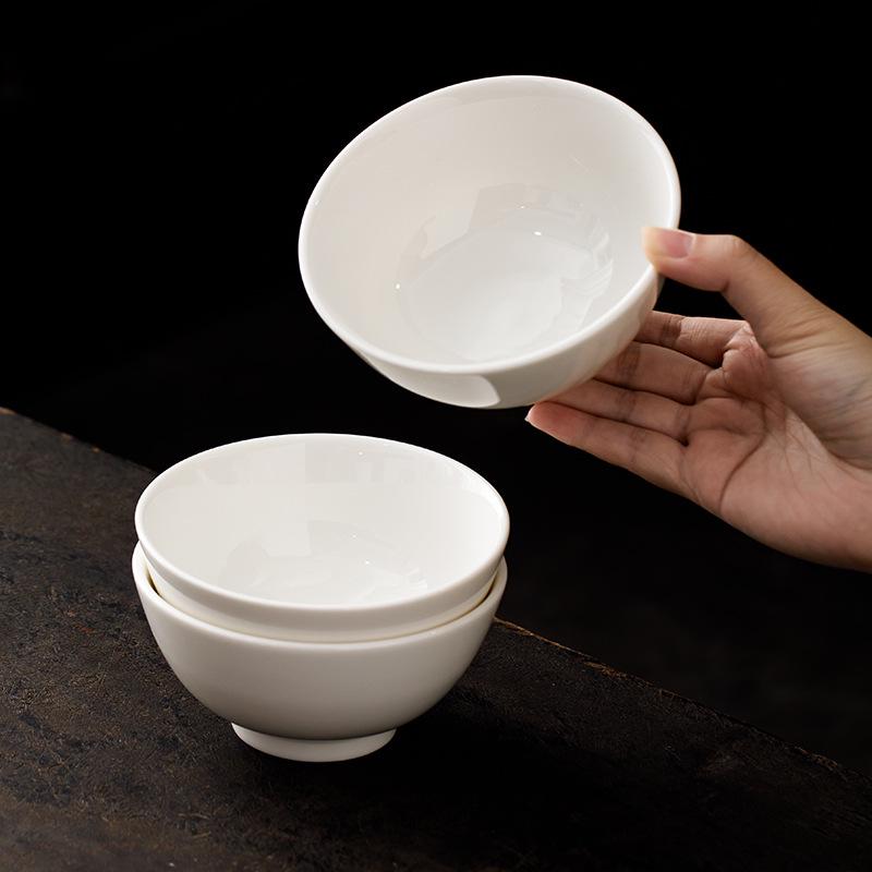 Pearl White 4.7-inch Dehua Porcelain Bowl - 300ml