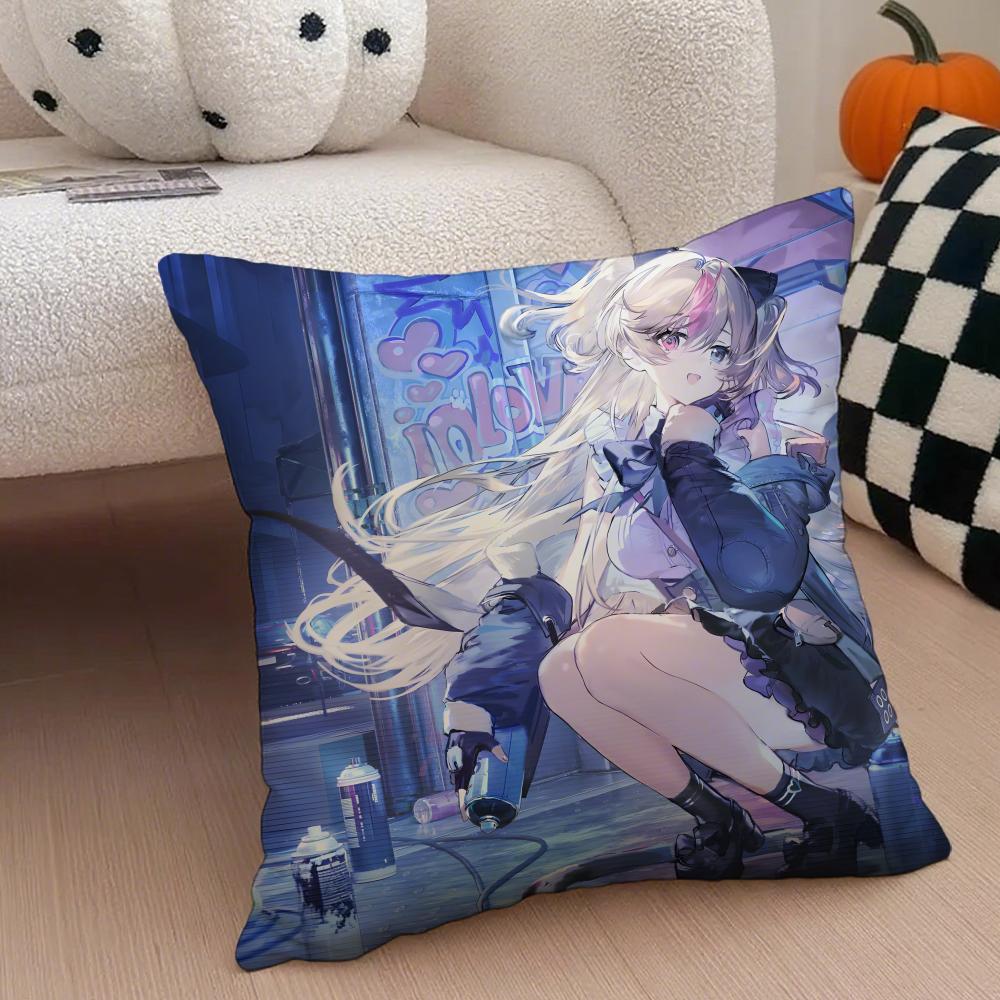 Fashion GGirls Frontline 2 EExiliums ICONS Cushion Cover Throw Pillow Cover Hidden Button Durable Polyester Chair Cushion