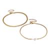 2Pcs Simple Heart Bracelets for Couples Stylish Stainless Steel Bracelets Elegant Heart Designs Wrist Chain For Couples
