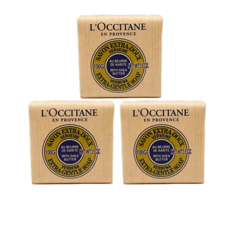 L OCCITANE Shea Butter Verbena Cleansing Soap (3x100g)