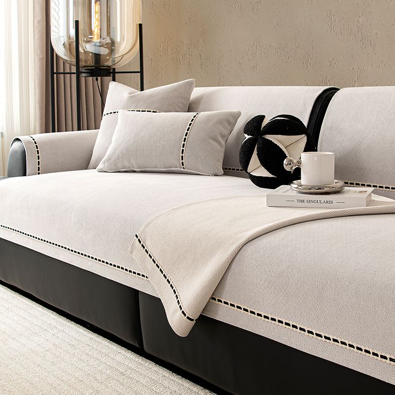 

Легкая роскошная универсальная подушка для дивана на четыре сиденья, противоскользящая подушка для дивана, утолщенная подушка для дивана в гостиной, тканевое полотенце 70*70CM