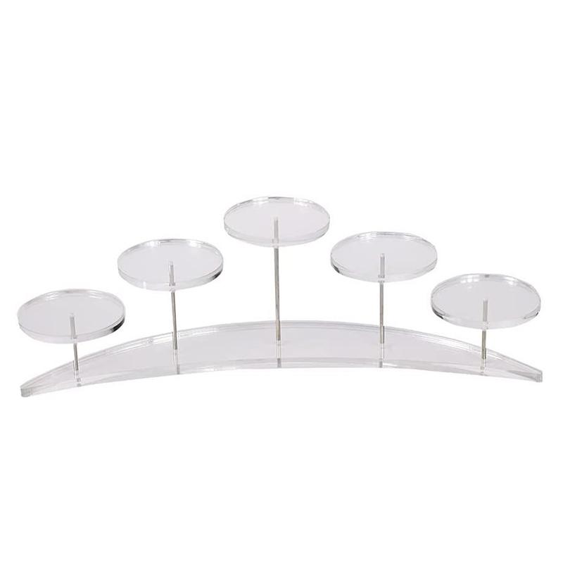 

5-уровневая прозрачная акриловая подставка для кексов, подставка для ювелирных изделий, тортов, десертов, подставка для свадебного торта, держатель для украшений на детский душ прозрачный