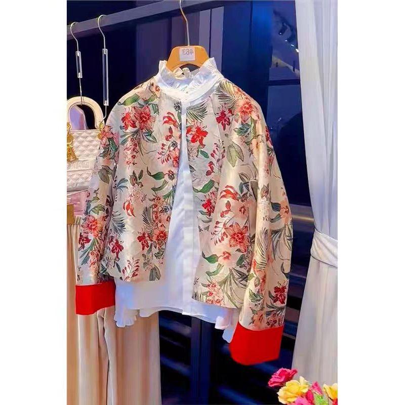 

Выдача наличных Хвостовой заказ Новый китайский стиль Национальный стиль Костюм Тан Верхняя одежда Уникальная Супер милая Молодежная Короткая Принт Верхняя одежда Женская Picture color S