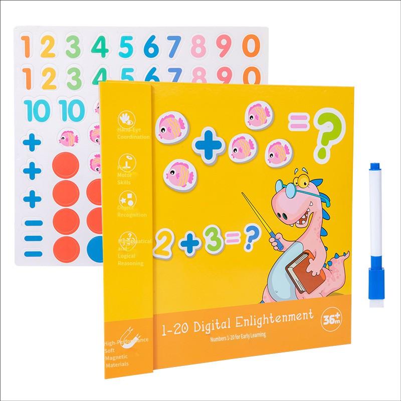 Magnetic Digital Enlightenment Teaching Aids 1-20 Children'S Early Education Educational Toys