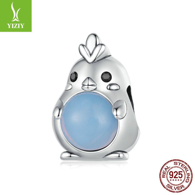 

Opal Chick Bracelet Beaded, Cute Girl Heart S925 Silver Diy Beads Scc2409