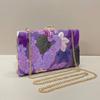 Embroidery Dinner Bag Handmade Embroidery Decal Sequins Niche Clutch Bag Evening Bag