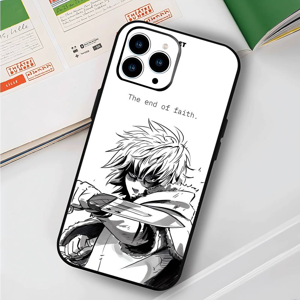 v-Vinland Saga For iPhone 13,17,11,12,16,14,15,Plus,Pro Max Soft Silicone Black Phone Case