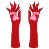 Fashionable Faux Fursuit Nails Mittens Soft Gloves 8 Colors Variants Perfect for Themed Event