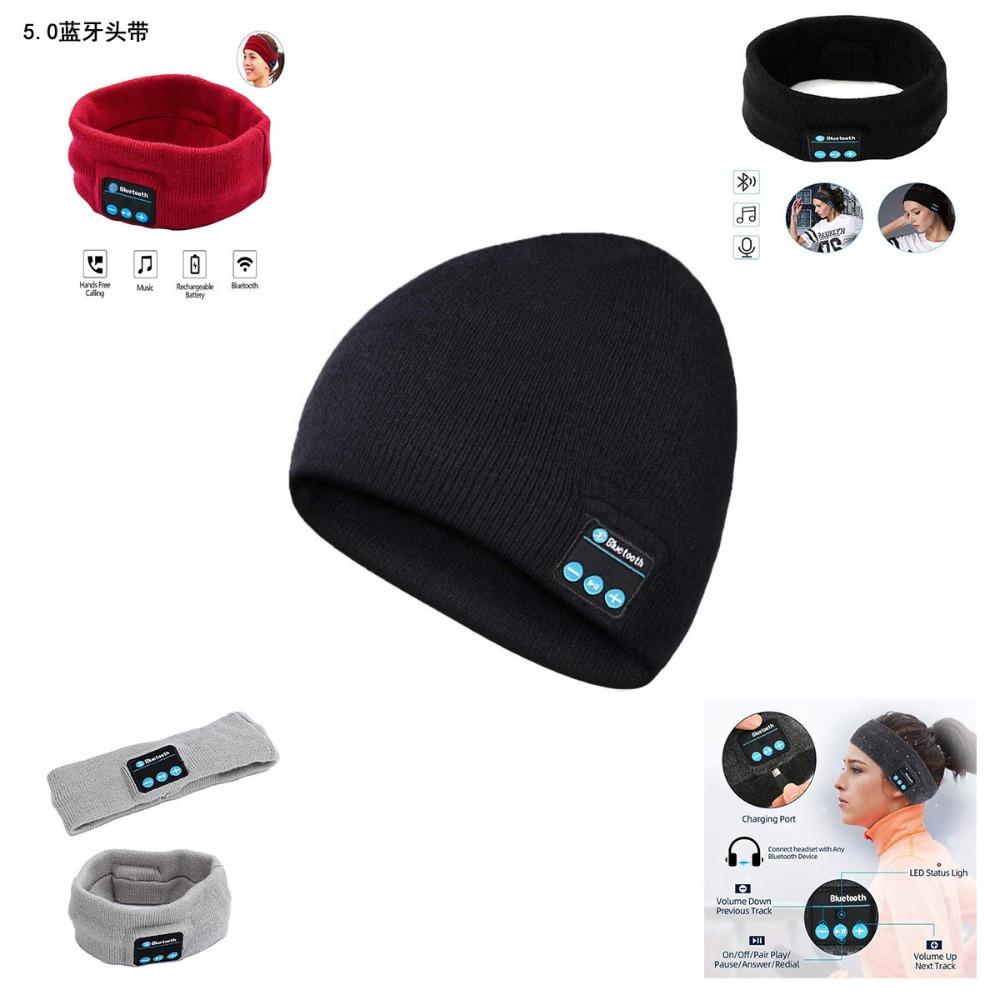 Bluetooth 5.2 Wireless Headset Knitted Hat Winter Warm Music Hat Bluetooth Hat Music Hat