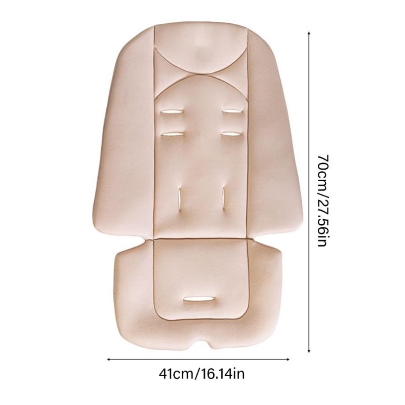 Machine Washable Infant Strollers Cushion Comfortable Cotton Seat Pad Multiple Fasteners Hole For Most Carriages