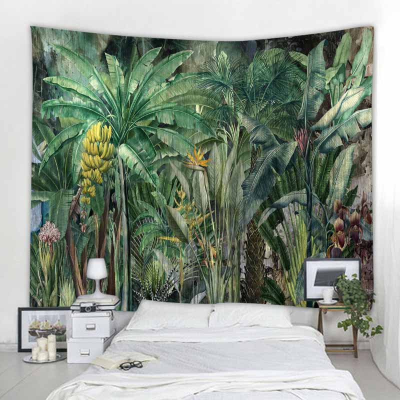 Tropical Jungle Animal Wall Hanging Tapestry Home Decoration Tapestry Beach Towel Yoga Mat Tapestry