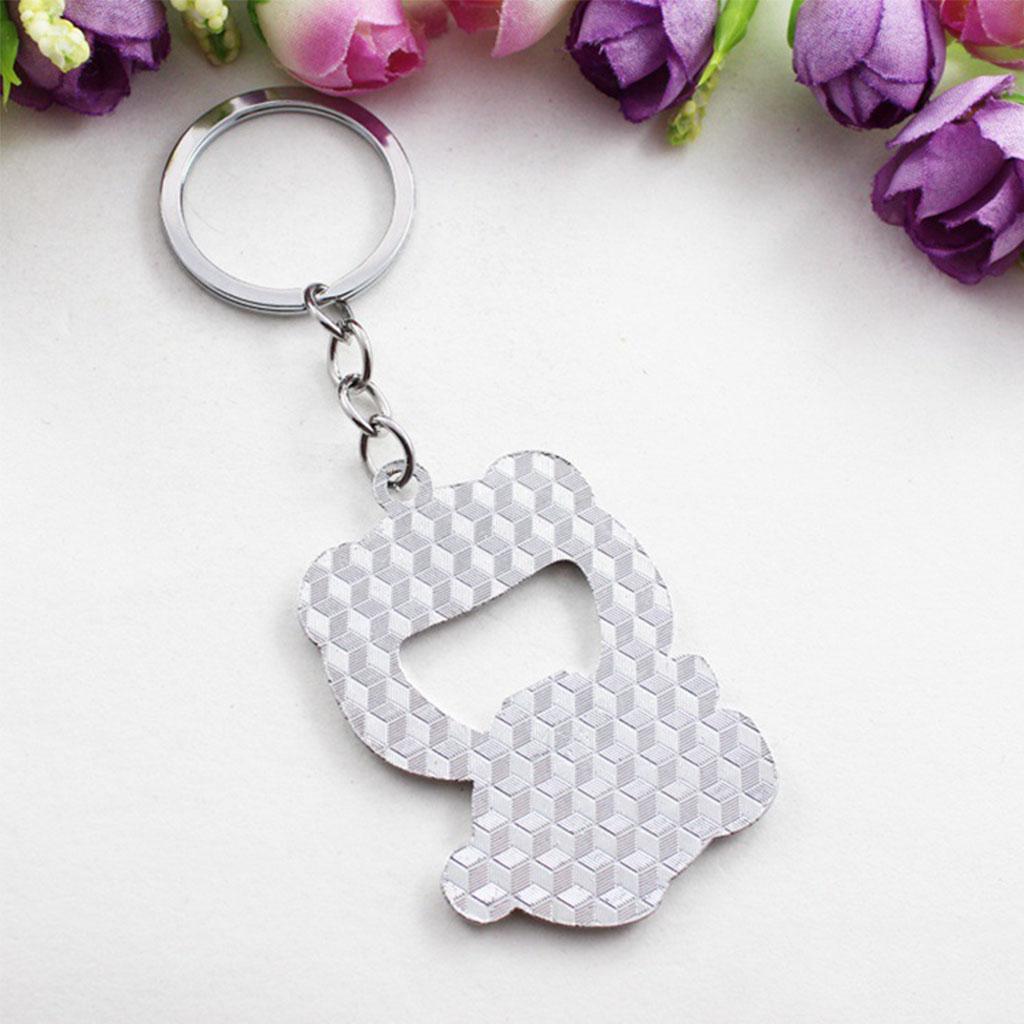 Panda Bottle Opener Keychain Made of High-quality Zinc Alloy for Key Chain Cute Chinese Panda Mini Bottle Opener for Sm
