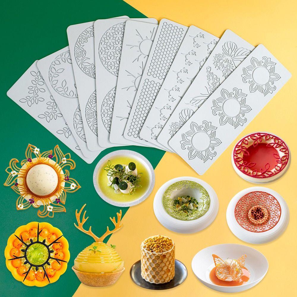 

Трафарет Помадка Форма Бордюр Украшение Силиконовая форма Цветок Яблоко Груша Кружевной коврик Торт Кружевная форма