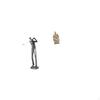 Golfing Family Resin Figurine Decoration Modern Golfer Sculpture Classic Christian Catholic Statue