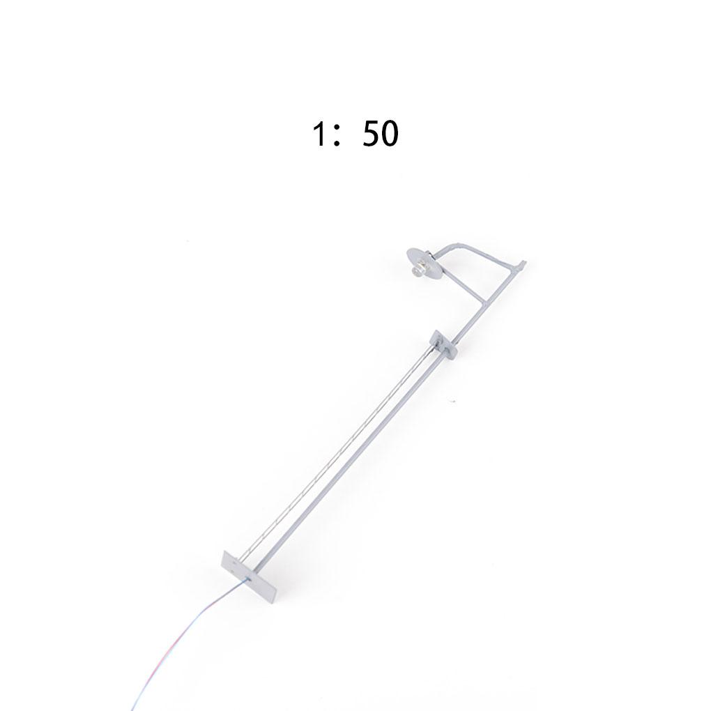 Model Train Lamppost with Ladder Home Landscape Decorations LED Railway Light Miniature Single-Head Track Lamp Table Toys