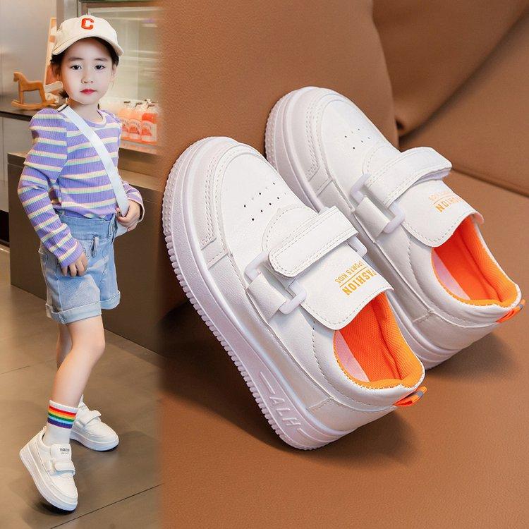 Girls casual little white shoes new comfortable boys sports shoes baby board shoes soft sole medium children children white shoes
