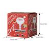 24pcs Christmas Advent Calendar Candy Box Santa Countdown Paper Gift Box 1-24 Number Christmas Gift Packaging Box Decor