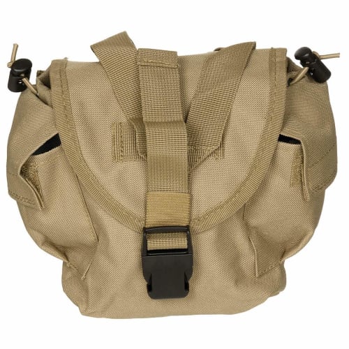 

MFH Canteen Bag, Water Bottle Bag, MOLLE Compatible - COYOTE TAN