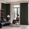 Amerikanische Retro-Vorhänge aus grünem Jacquard-Kaschmir - Leichter Luxus, High-End-Vorhänge für Villen