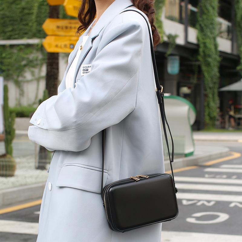 Bolsa Moda Feminina Versátil Simples Ombro Transversal Pequena Quadrada